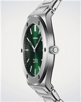 Orologio D1 Milano Groovy Green Ultra Thin 39 mm in Acciaio D1-UCBU02 - D1-UCBU02
